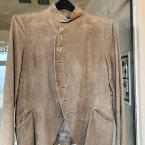 Ralph Lauren Black Label Tan Leather Jacket